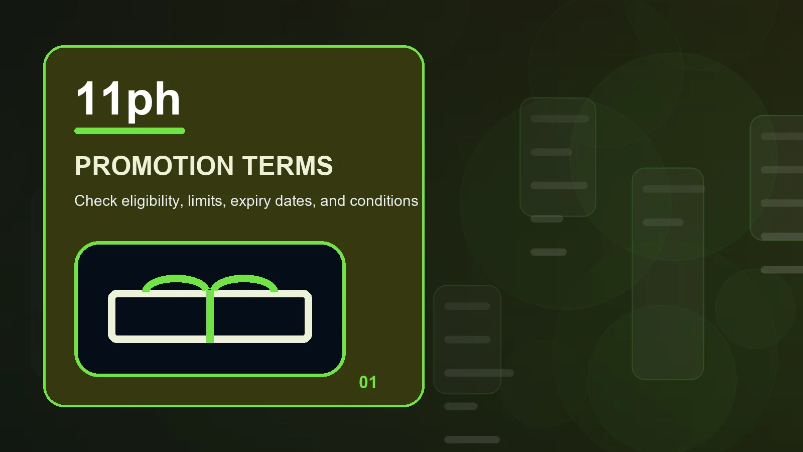 11ph promotions overview showing paytables, table limits, control panels, and round states