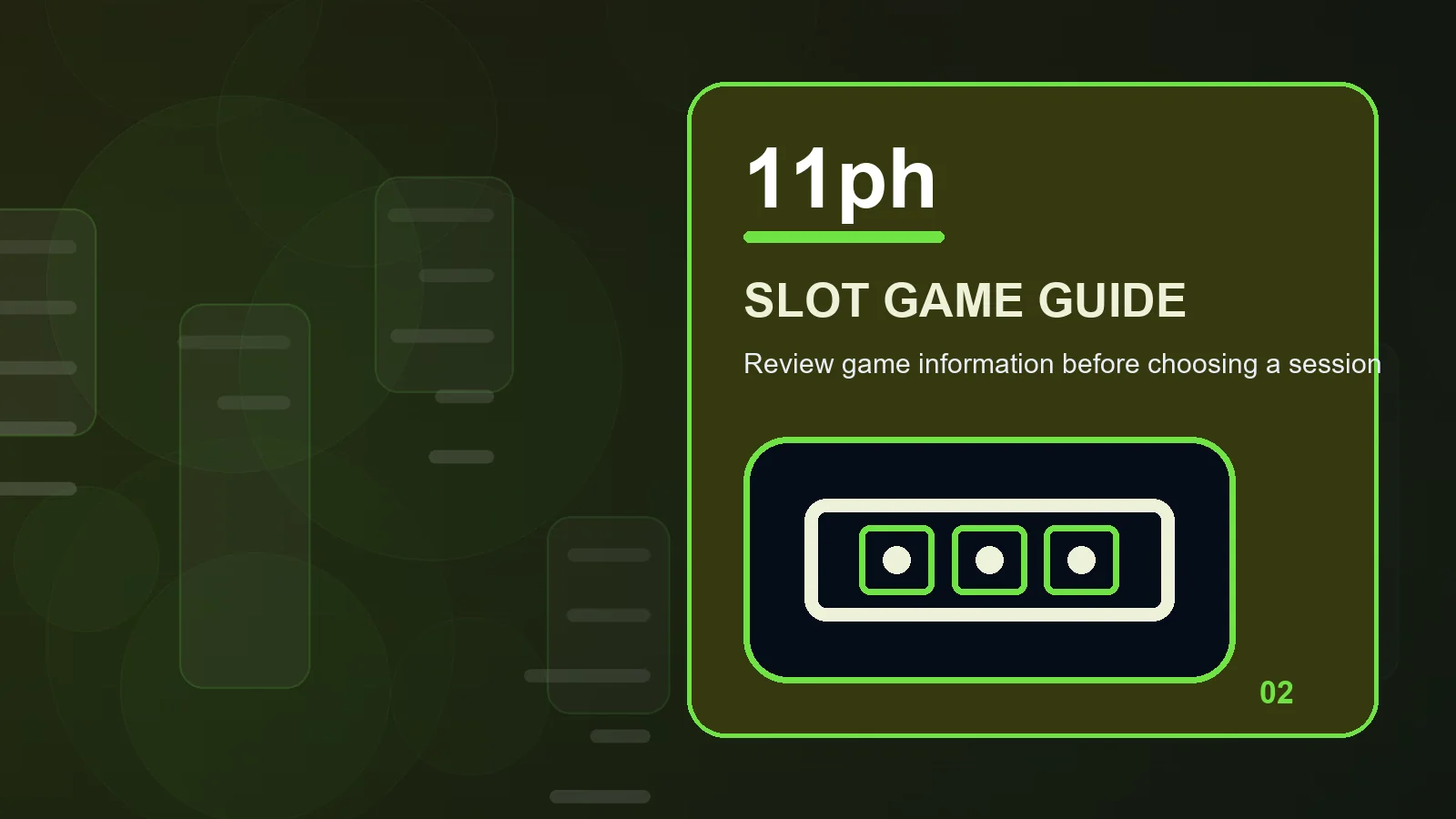 11ph slots illustration for stake controls in the game rules companion